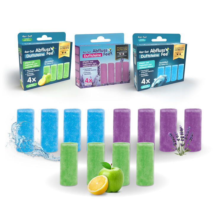 12er Set Reinigungssteine - Duft Bundle