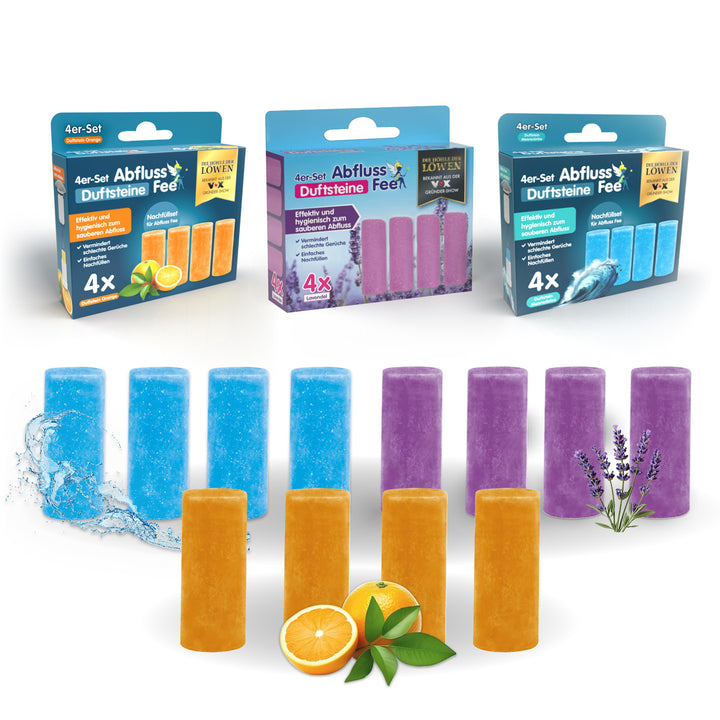 12er Set Reinigungssteine - Duft Bundle
