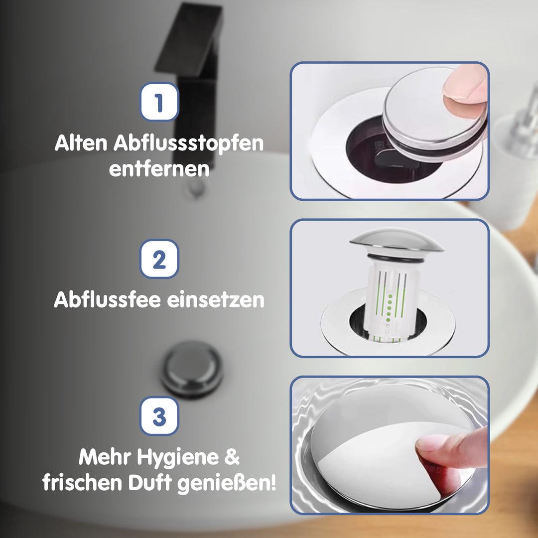 Doppel Set - Abfluss Fee Waschbecken