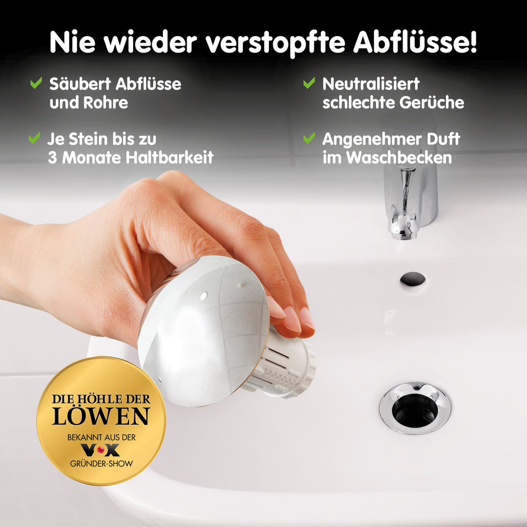 Abflussstopfen fürs Waschbecken mit Duftstein