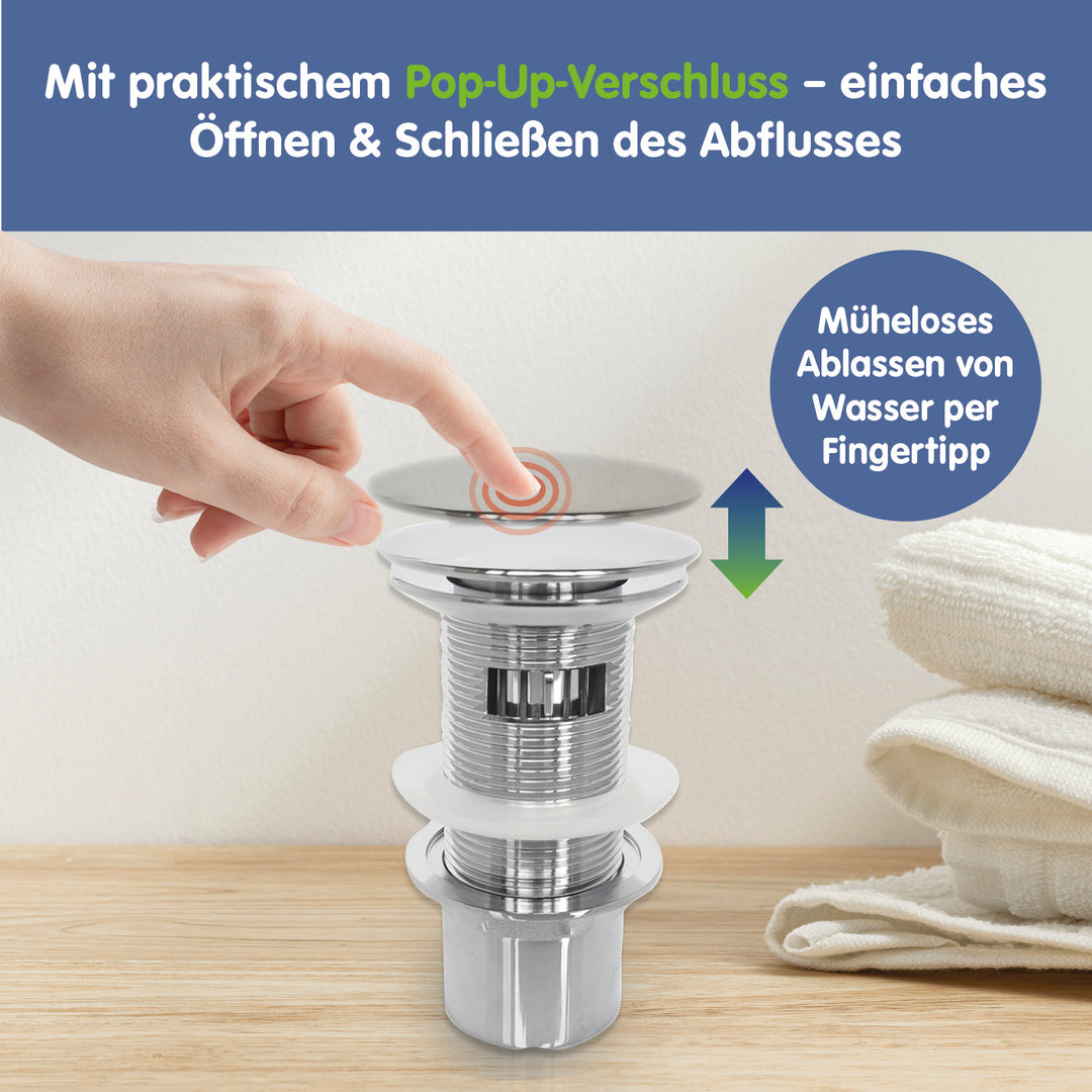 Abfluss Fee Waschbecken - Pop-up