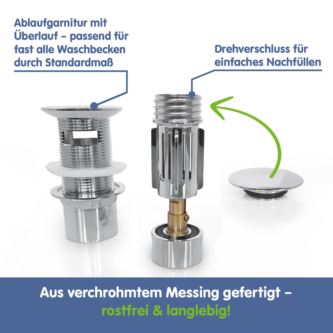 Abfluss Fee Waschbecken - Pop-up